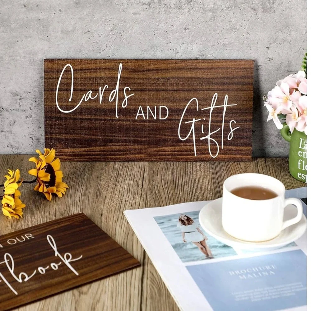 Wooden Cards & Gifts Sign